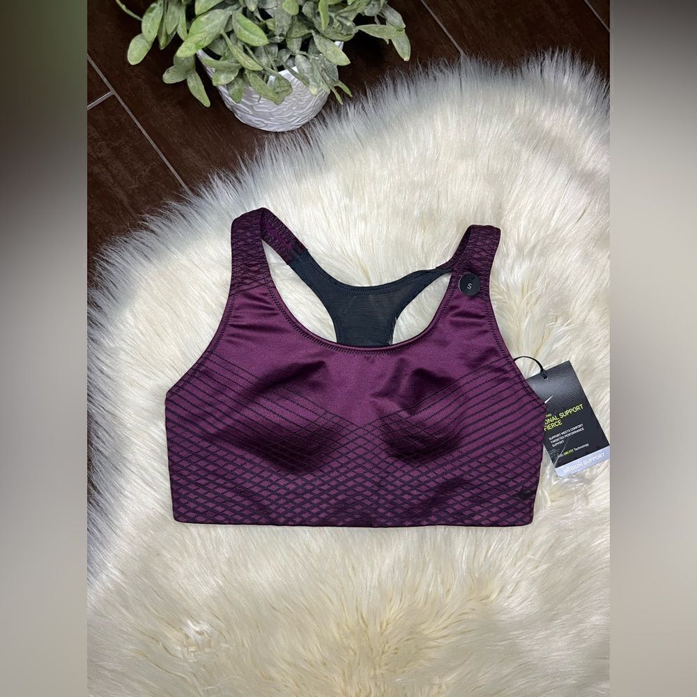 Nike Pro zonal support fierce medium support  sports bra sz small